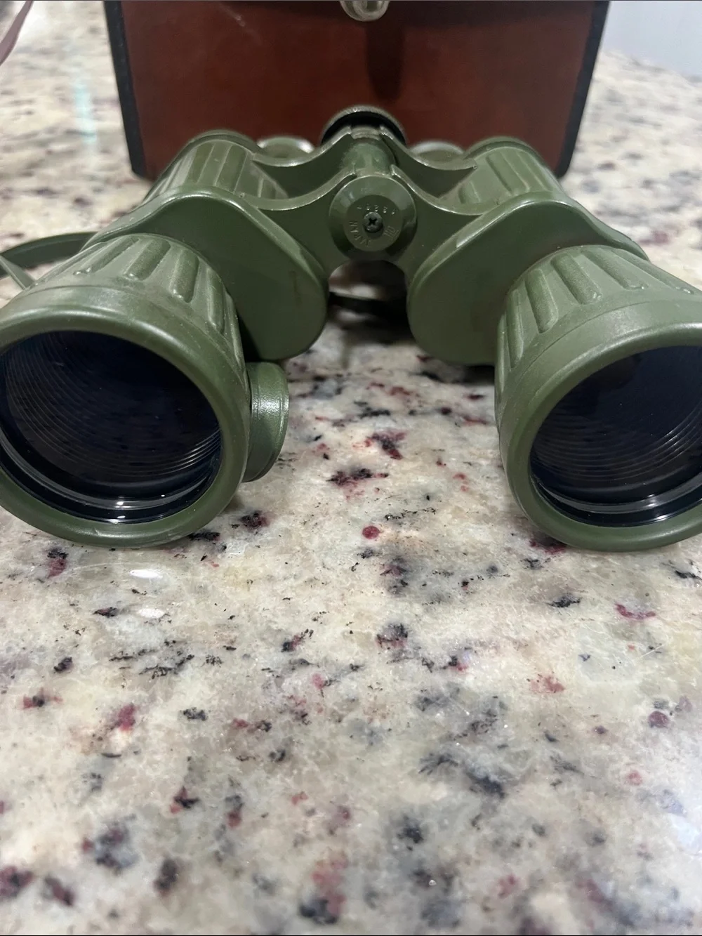 Green 10x50 Wide Angle Binoculars - Compact Outdoor Optics
